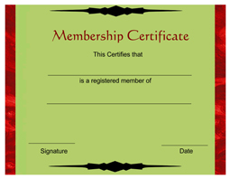 Free Membership Certificate Template - CertificateTemplate.NET